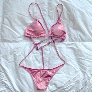 NWOT String One Piece Swimsuit - L